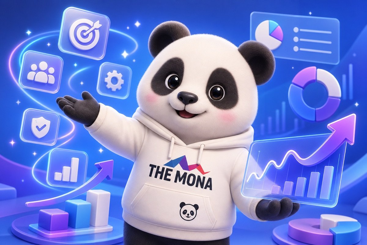 Infographic hiển thị các con số lợi ích từ giải pháp AI quảng cáo Google Facebook của MONA.