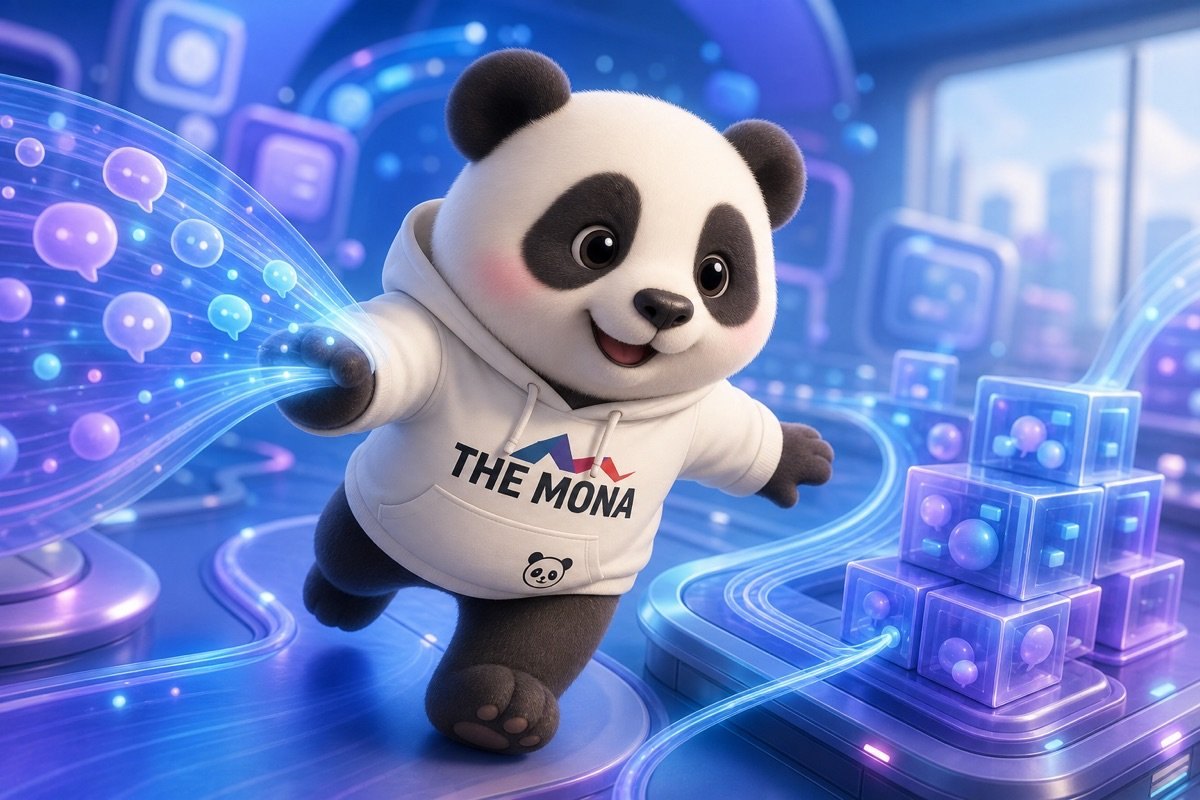 Chibi panda vui vẻ chuyển đổi dữ liệu mềm thành dữ liệu cứng với Generative SEO.