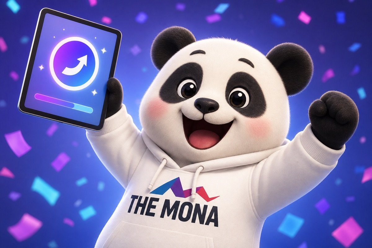 Chibi panda vui mừng kỷ niệm thành công tự động hóa SEO với Generative SEO.