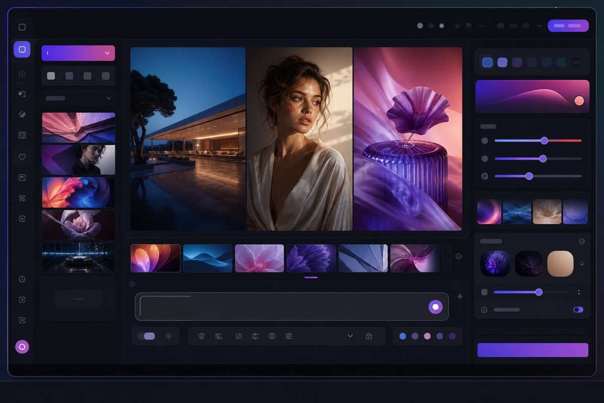 Giao diện Adobe Firefly tạo hình ảnh đồng bộ giọng thương hiệu