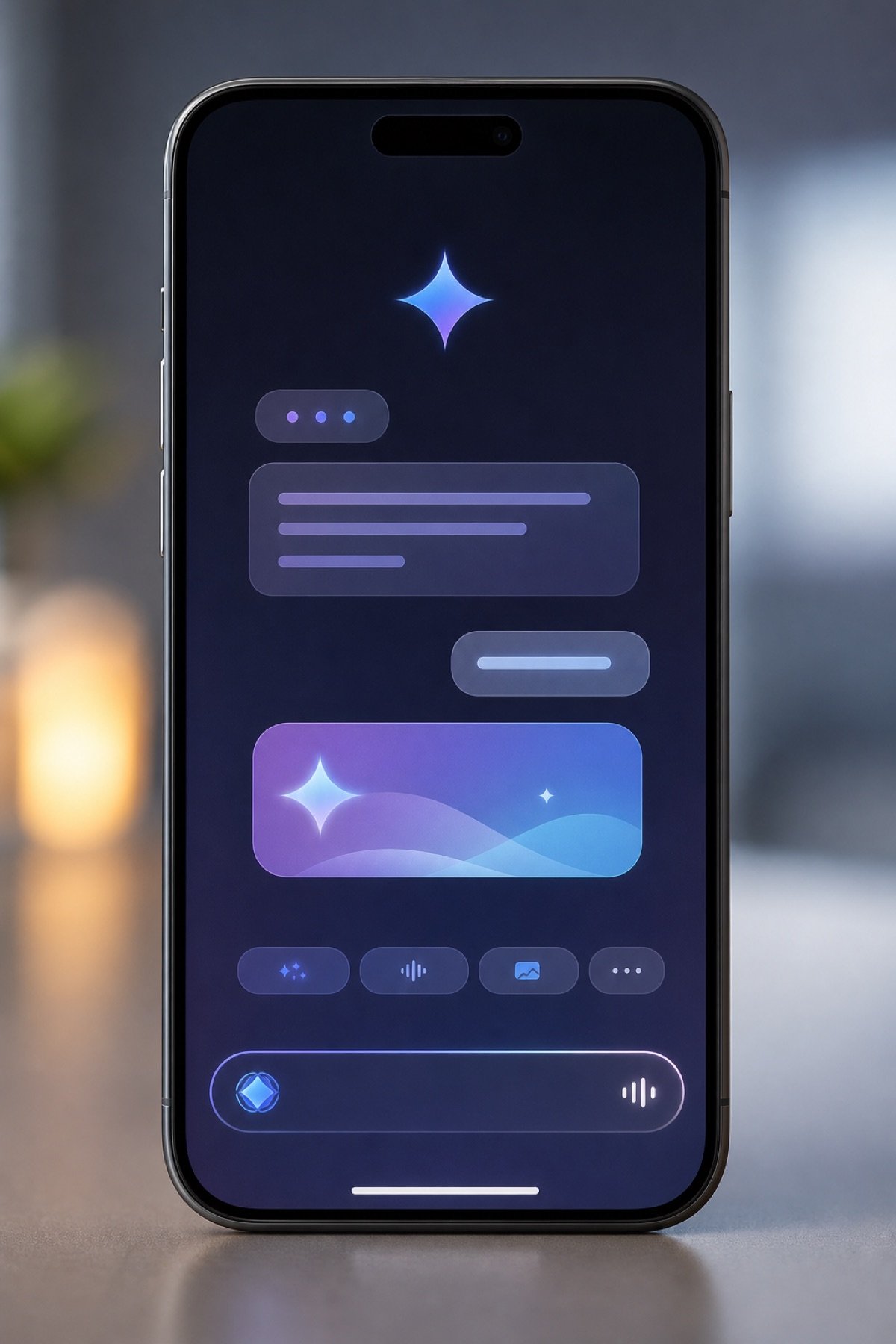 Giao diện Gemini trên điện thoại