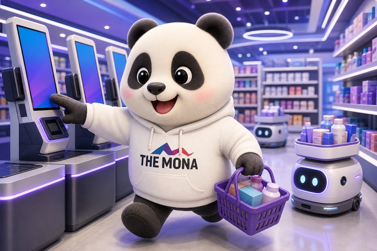 Gấu trúc vui vẻ trong chuỗi bán lẻ tự động hóa, minh chứng hiệu suất đầu tư mang lại 700 triệu đồng tiết kiệm mỗi tháng.