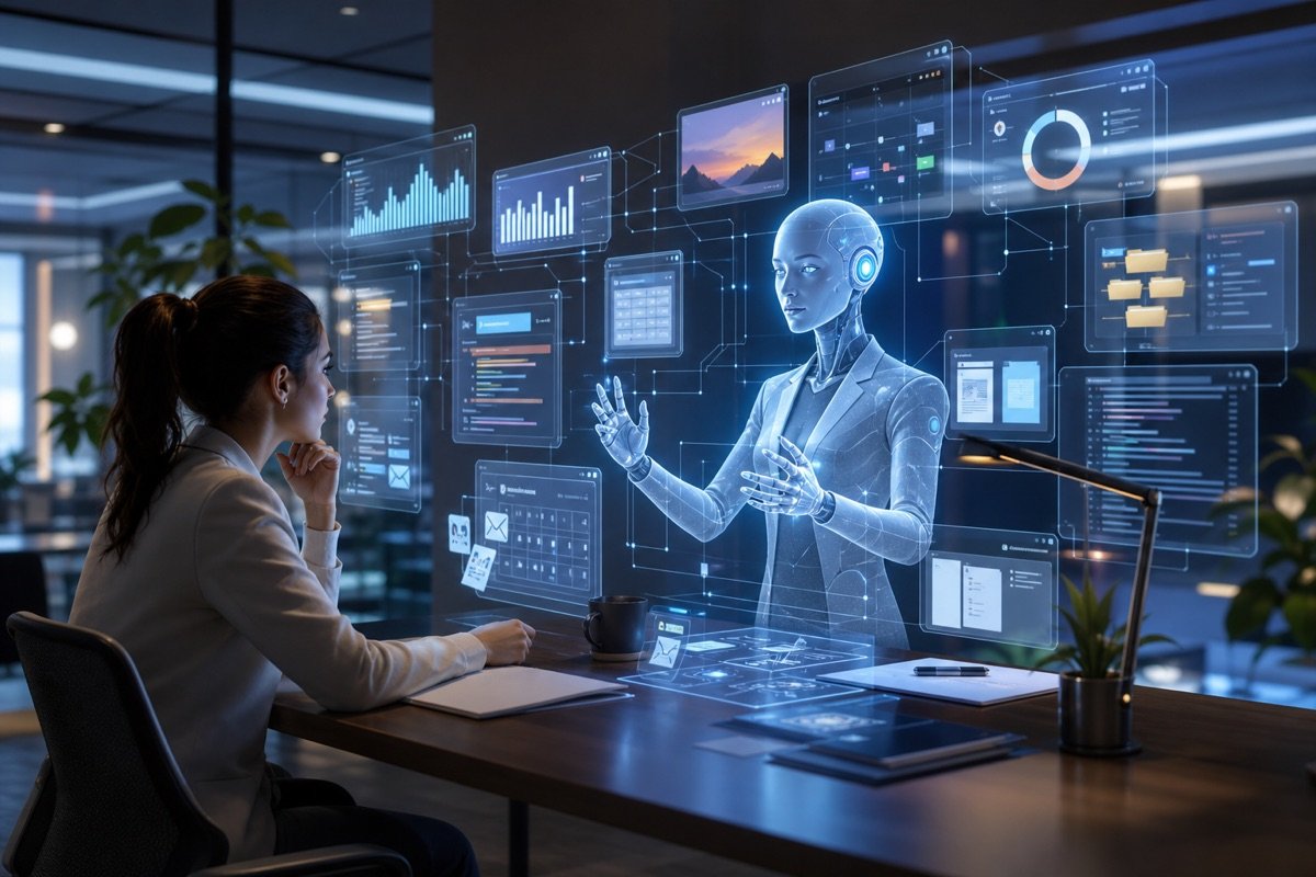 Hình ảnh minh họa AI Agent không phải chatbot kịch bản cũ