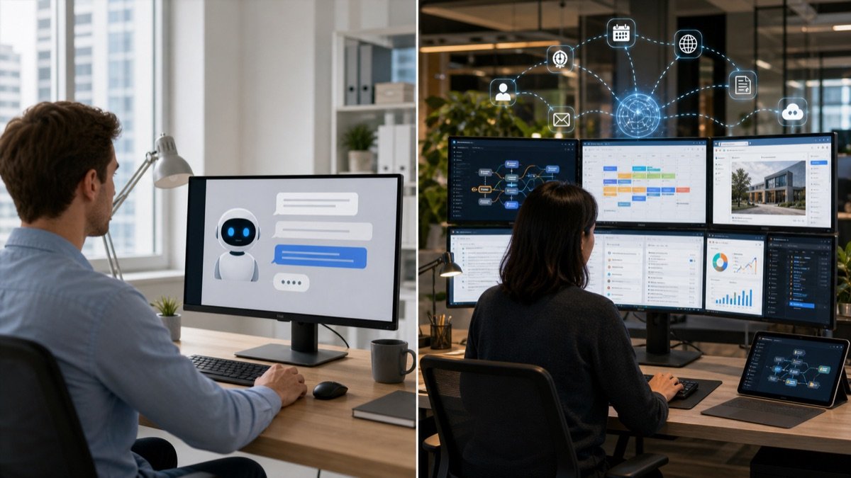 Hình ảnh so sánh AI Agent và Chatbot truyền thống