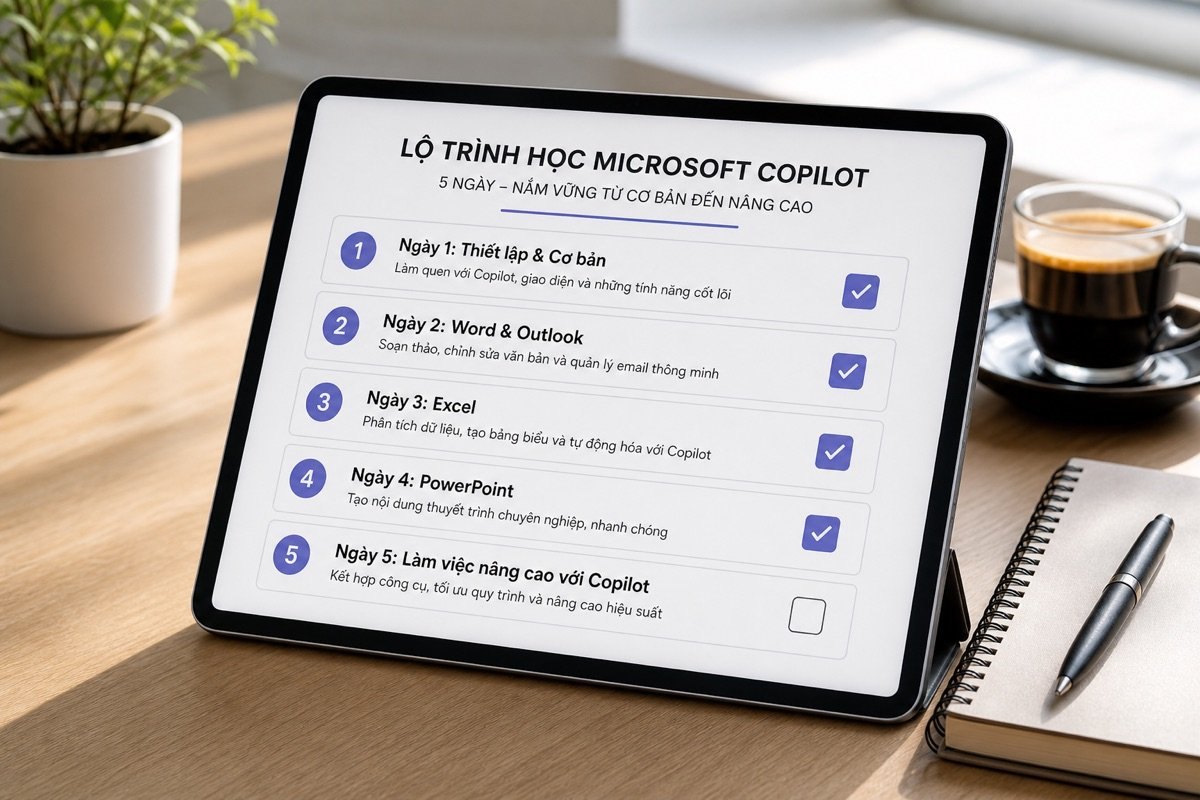 7 ngày khai phóng Microsoft Copilot: Chuẩn bị gì để tăng tốc văn phòng ngay lập tức