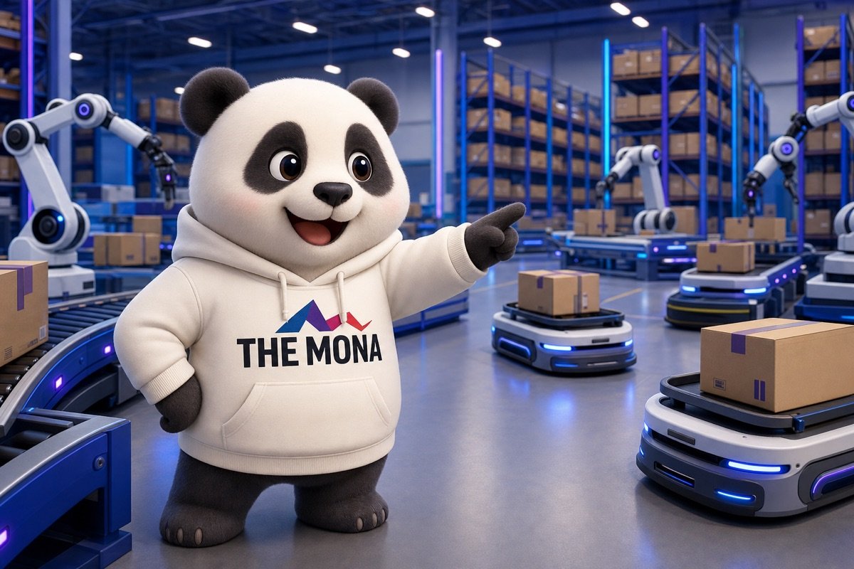 Chú gấu trúc vui mừng khi hệ thống tự động hóa giúp tối ưu quy trình nội bộ, giảm chi phí vận hành.