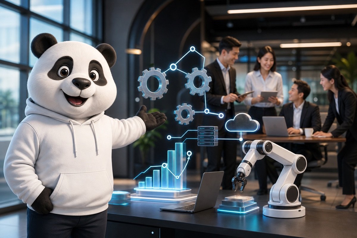 Mascot MONA Media mang đến giải pháp tự động hoá cho doanh nghiệp.