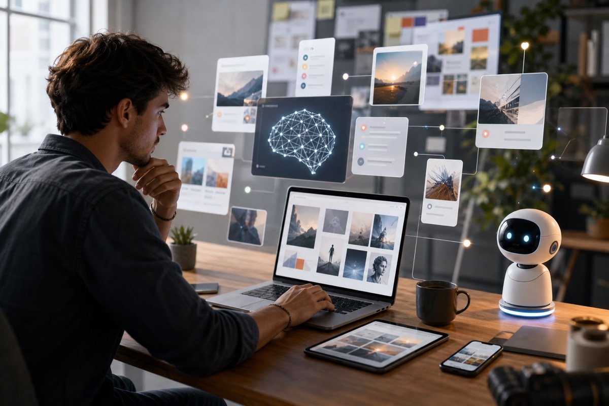Minh họa quy trình tạo nội dung social nhanh chóng với Claude