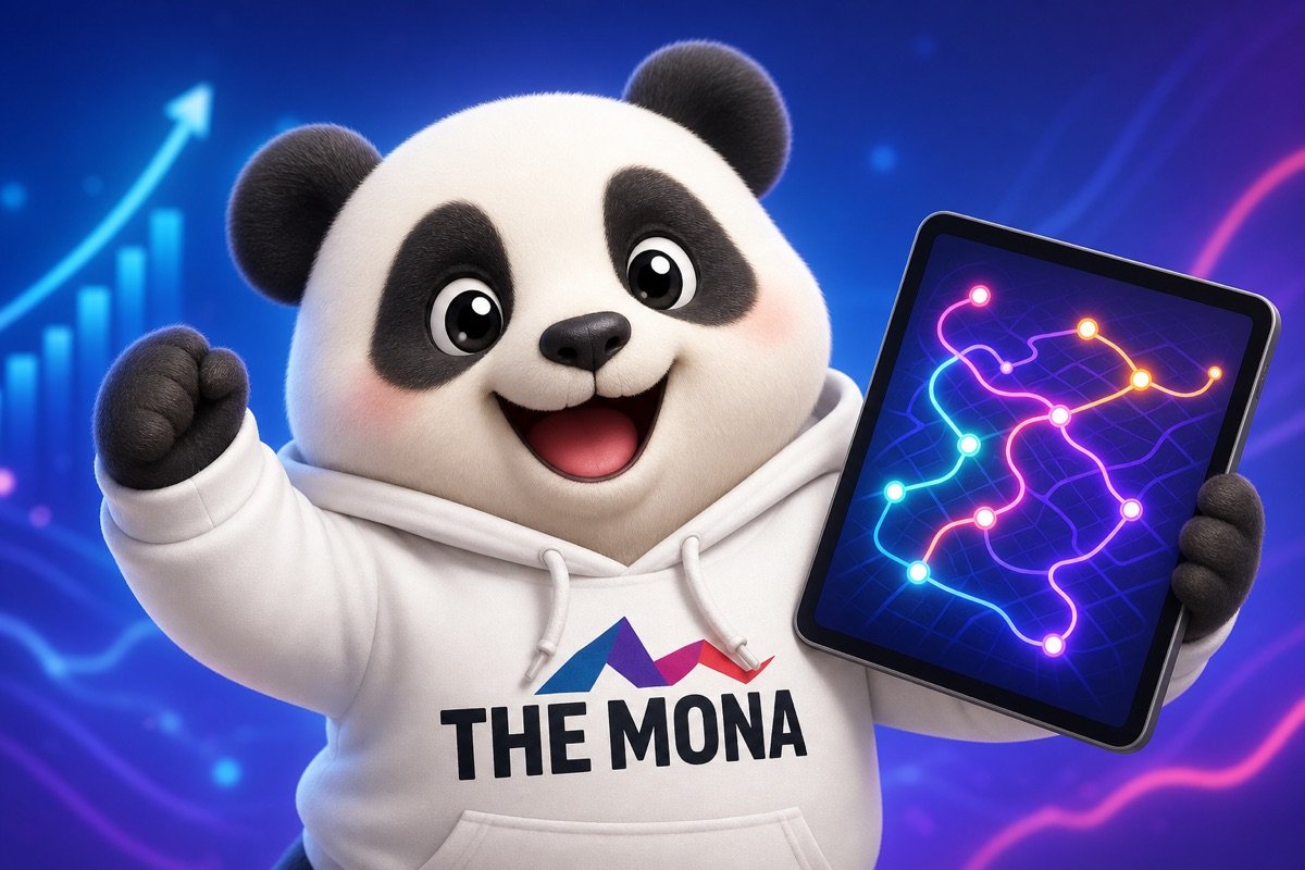 Chú gấu MONA biểu cảm hài lòng khi phần mềm DMS tích hợp AI giải quyết nỗi đau về sự thiếu minh bạch dữ liệu.