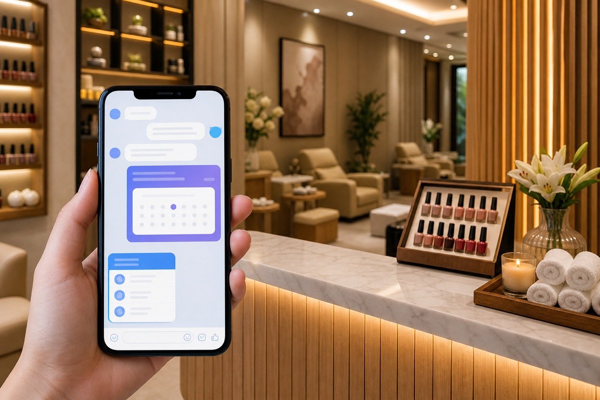 Phần mềm Mona Spa. AI Booking qua Zalo cho chuỗi spa và nail