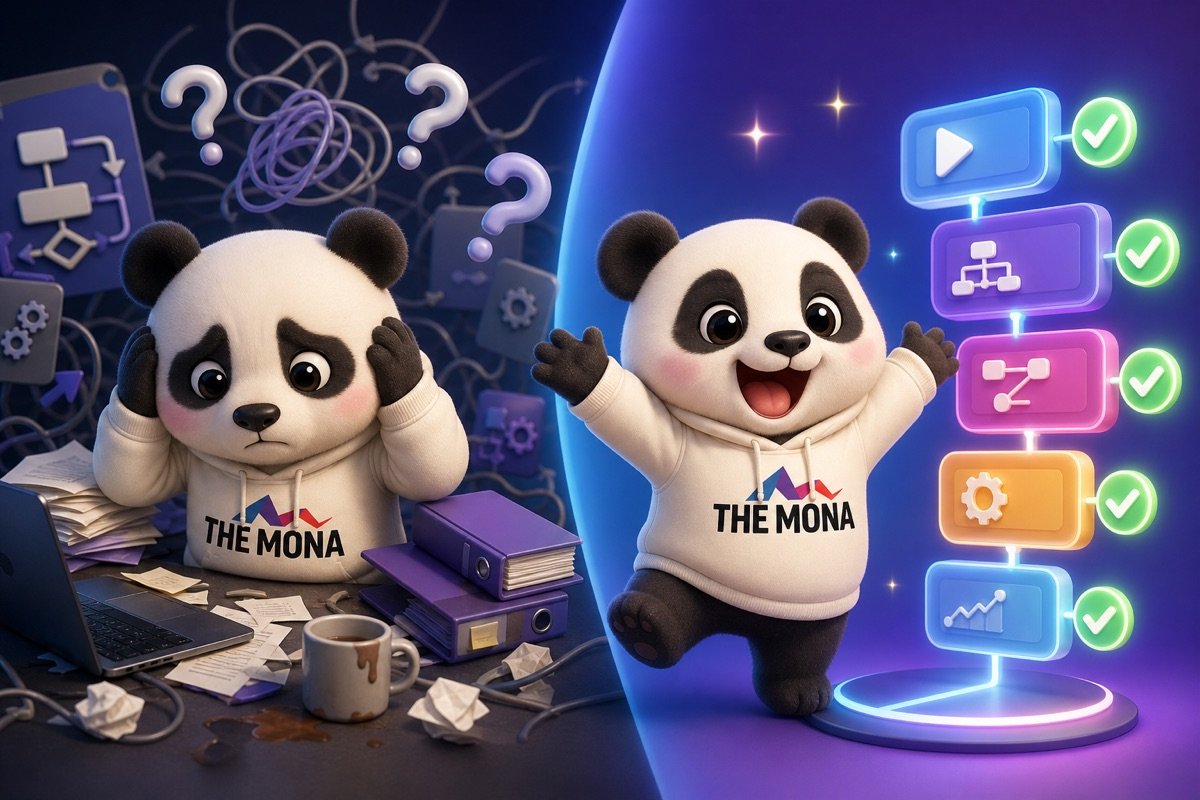 So sánh trước và sau: bên trái là sự bối rối, bên phải là lộ trình rõ ràng để bắt đầu tự động hóa quản lý chất lượng.