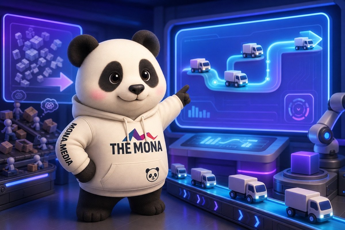 Gấu trúc điều phối đội xe giao hàng mượt mà nhờ quy trình tự động hóa của MONA.
