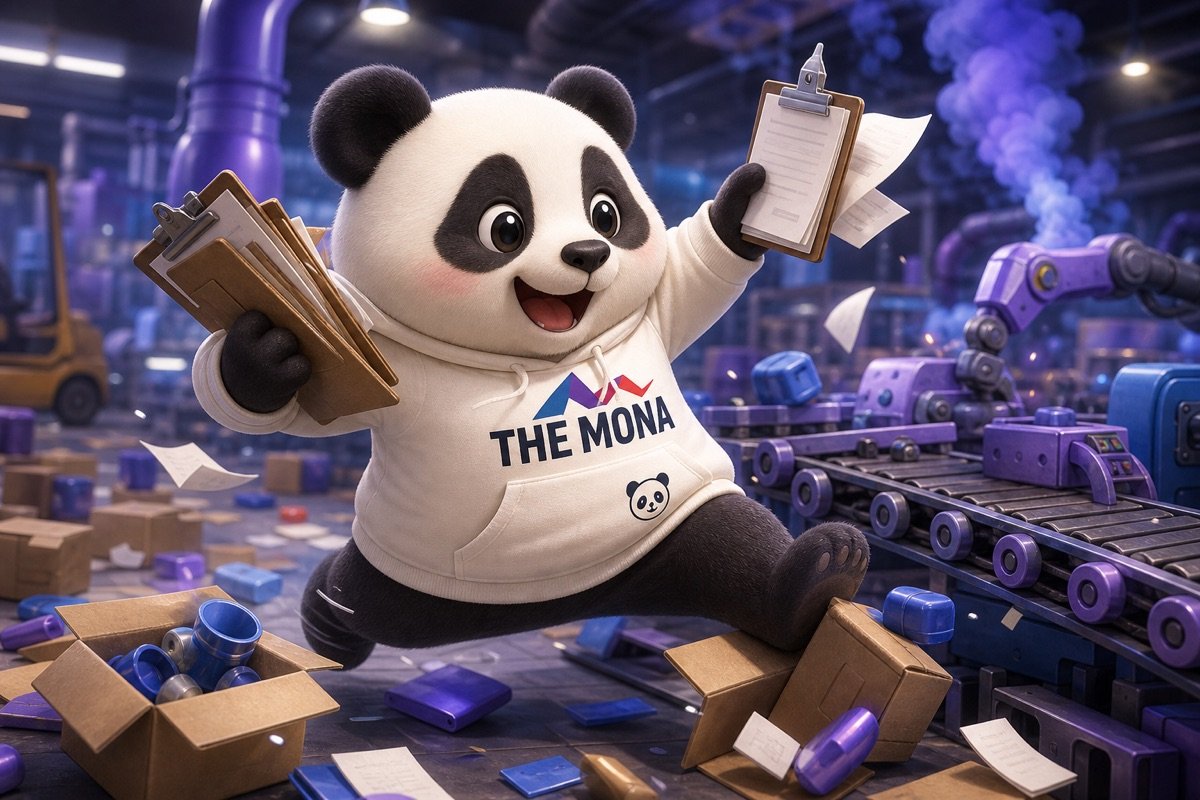 Gấu MONA bối rối giữa nhà máy, không kiểm soát được tiến độ dự án sản xuất, đơn hàng trễ hẹn.