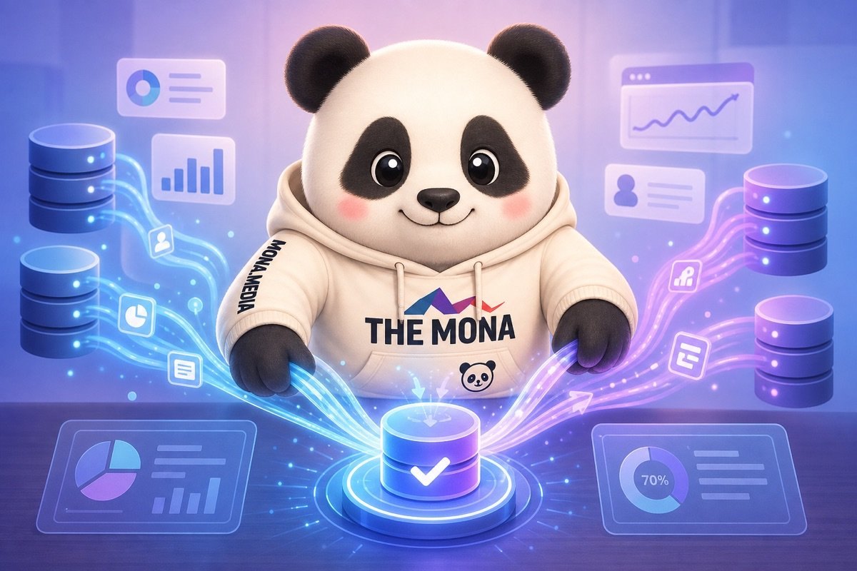 Panda vui vẻ sắp xếp dữ liệu khách hàng bán sỉ rời rạc thành một hệ thống thống nhất, nhờ phần mềm quản lý marketing AI.