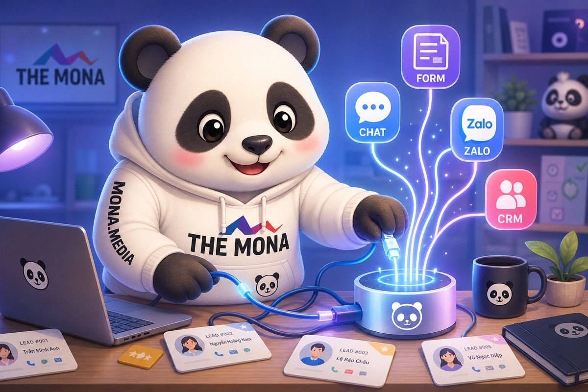 Phần mềm tích hợp AI gom dữ liệu form chat Zalo và CRM trên website