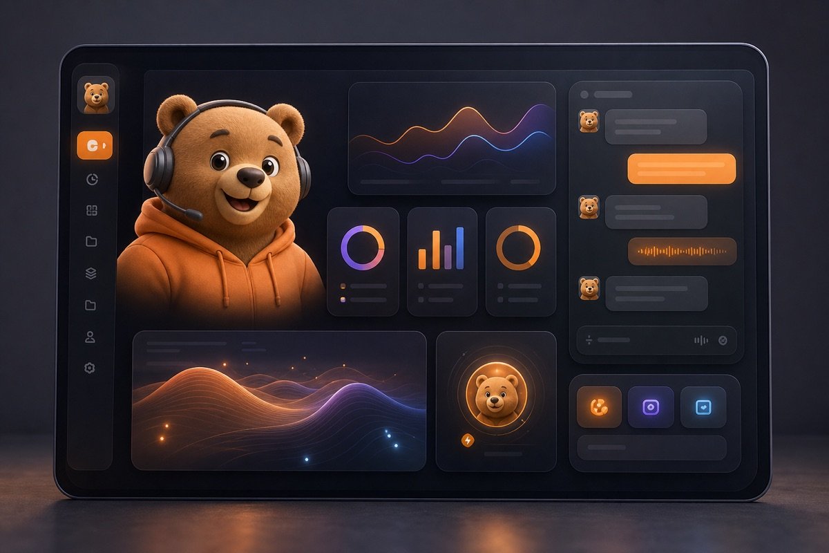 Prototype phần mềm AI Agent Gấu Cười của MONA