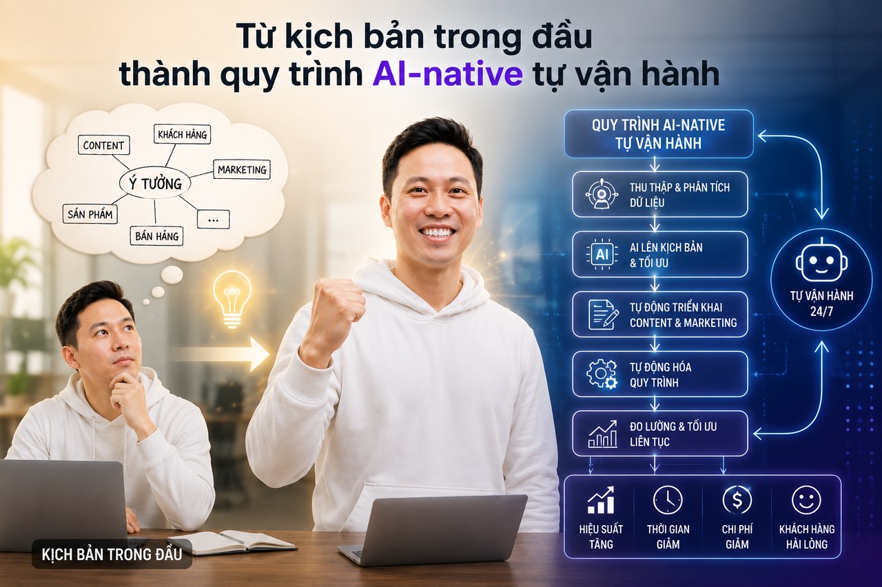 Quy trình bán hàng AI-native tự vận hành