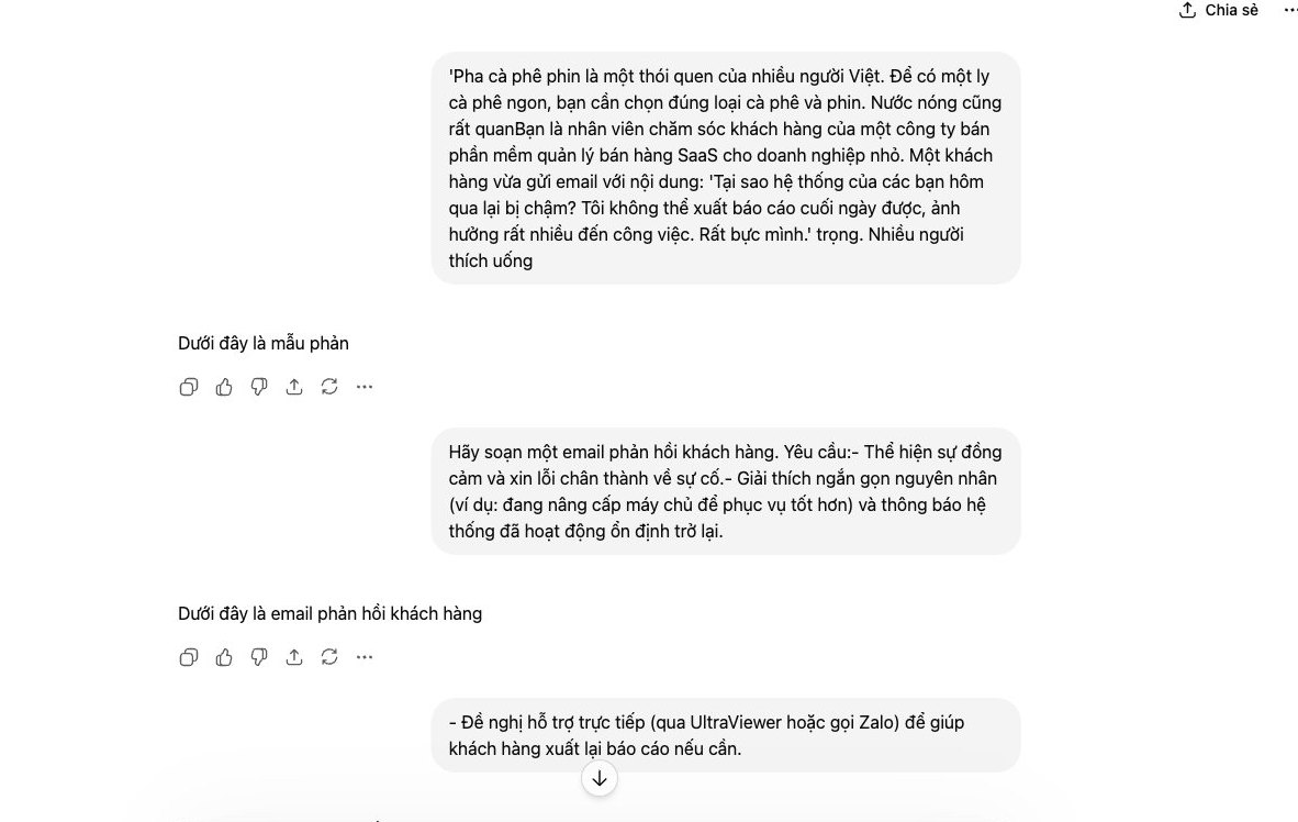 Sử dụng ChatGPT làm trợ lý soạn thảo email chăm sóc khách hàng