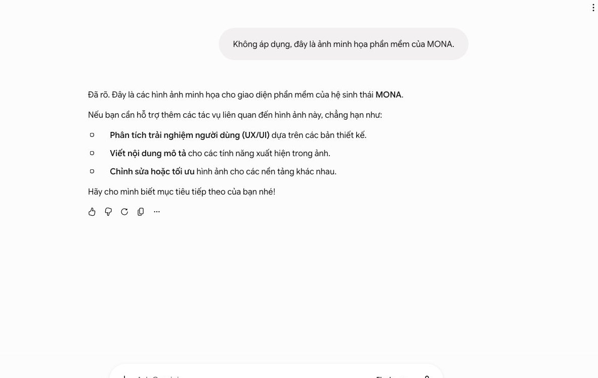 Phần mềm tự động hóa doanh nghiệp tùy chỉnh của MONA, hiển thị giao diện quản lý chuỗi bán lẻ