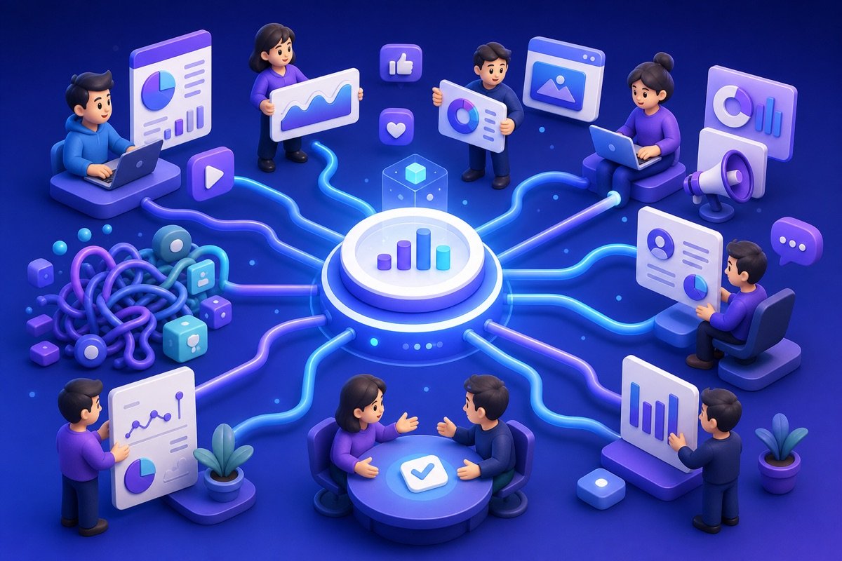 Phòng marketing đông người dễ loạn khi website doanh nghiệp thiếu chuẩn dữ liệu