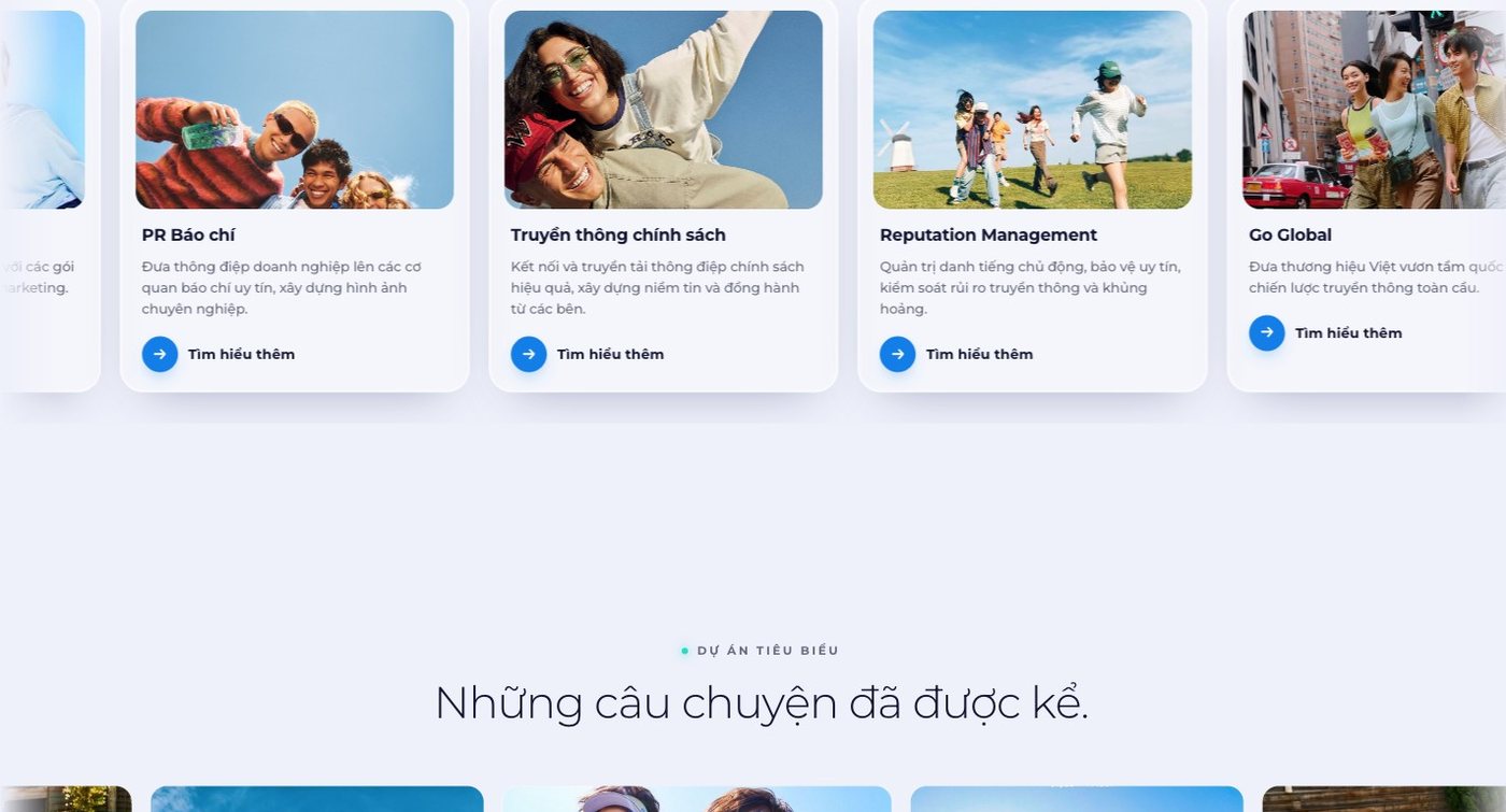 Khối 9 giải pháp trên website 5S Media