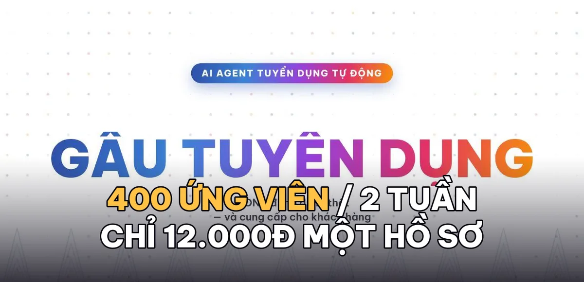 AI tuyển dụng thực chiến tại MONA: 400 ứng viên trong 2 tuần, 12.000đ một hồ sơ