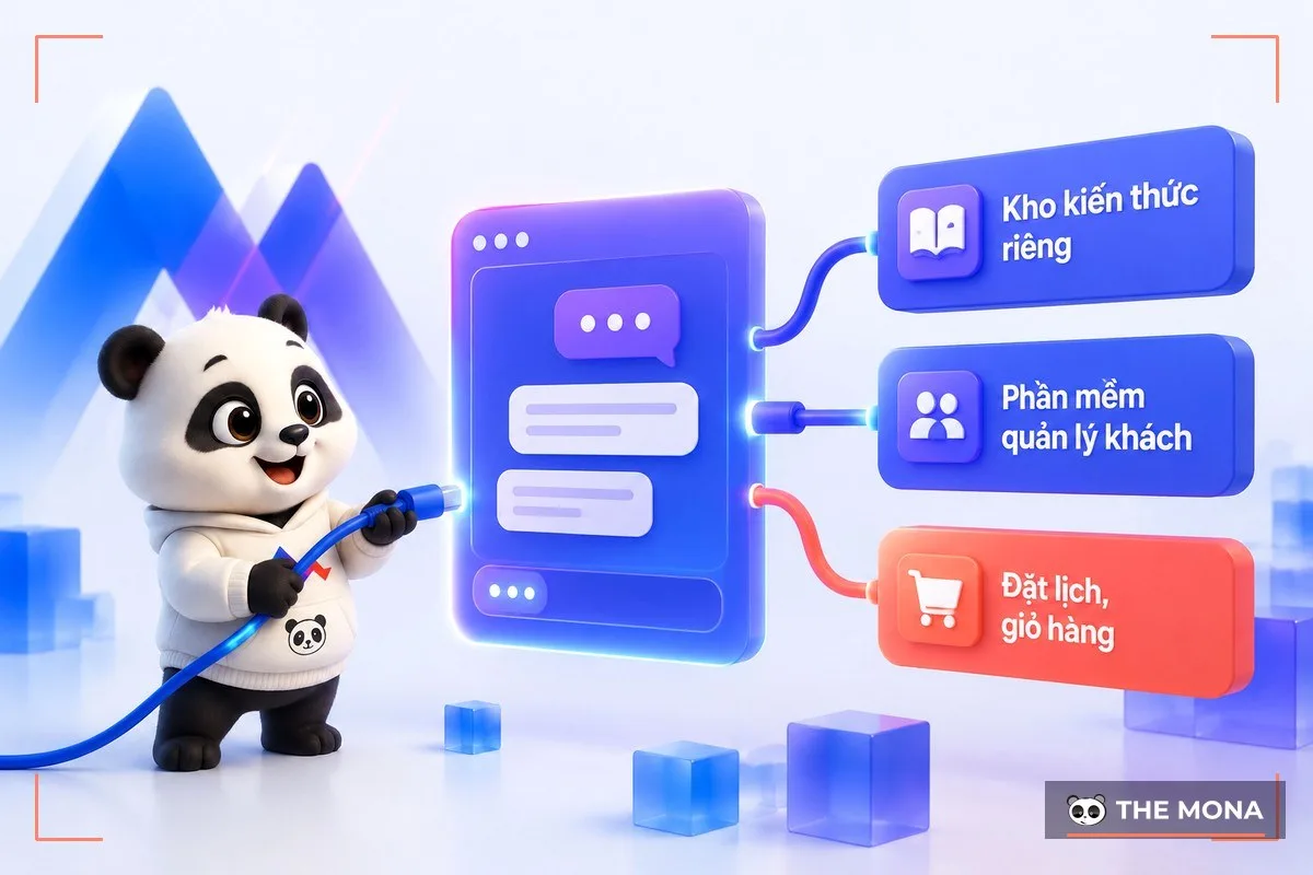 Ba đường nối dữ liệu giúp chatbot website ra tiền