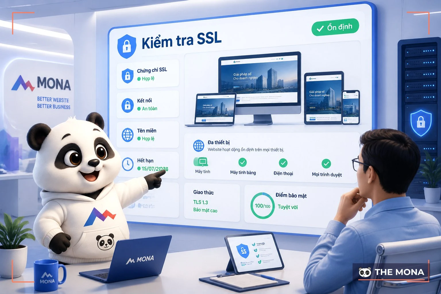 Đội MONA kiểm tra báo cáo SSL hoàn chỉnh