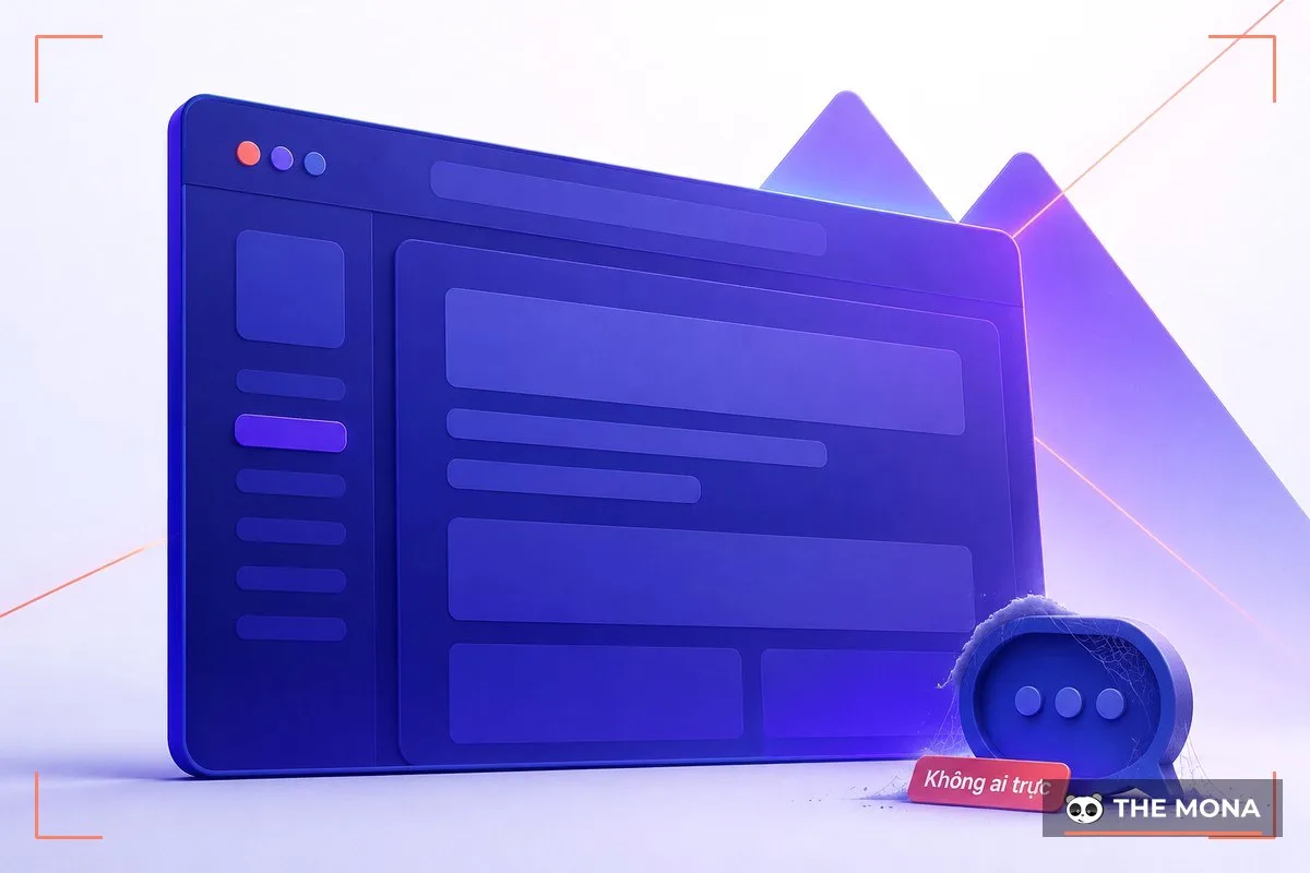 Bong bóng chat website không người trực bỏ quên khách