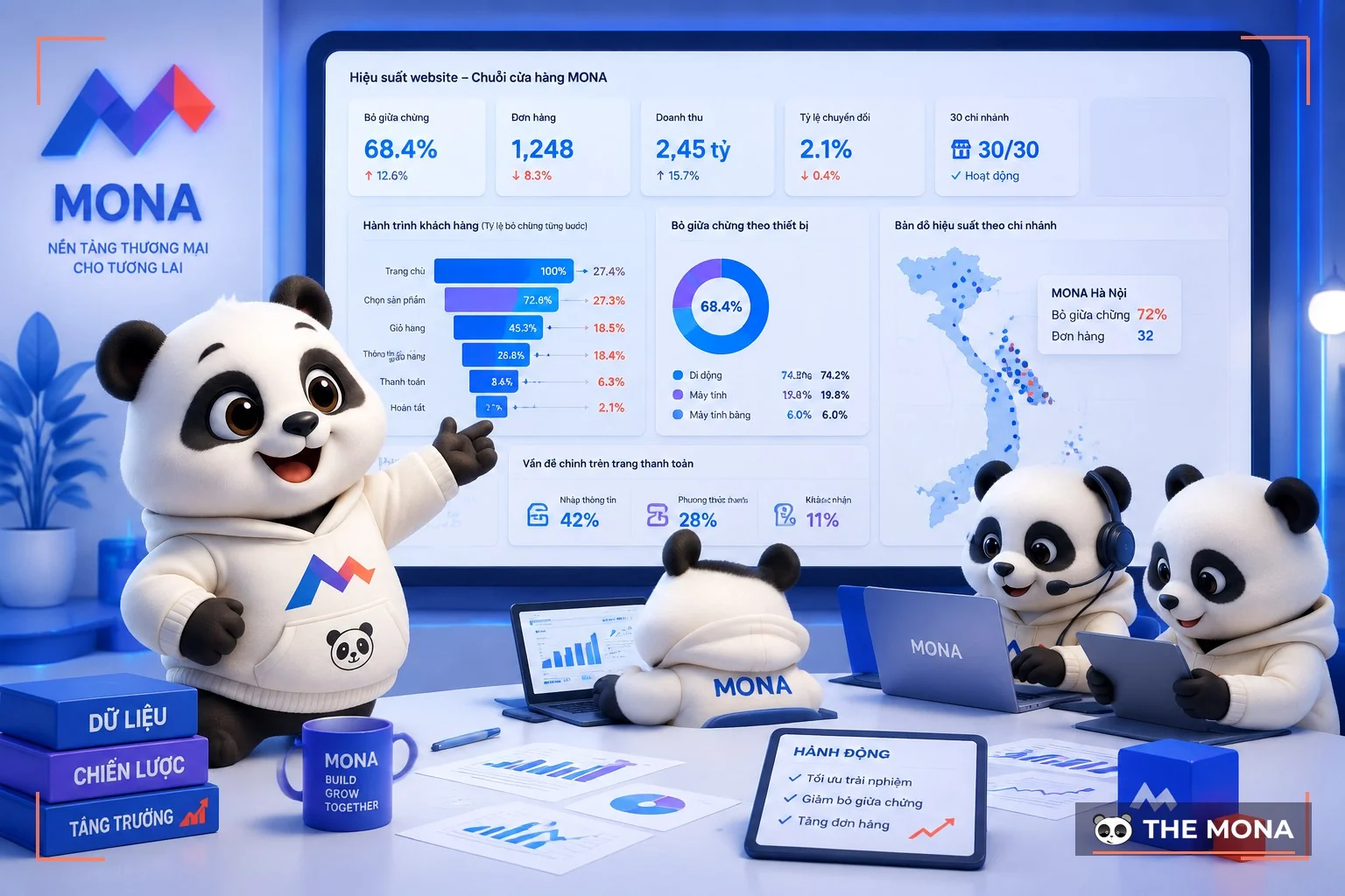 Gấu MONA phân tích giao diện website bán hàng