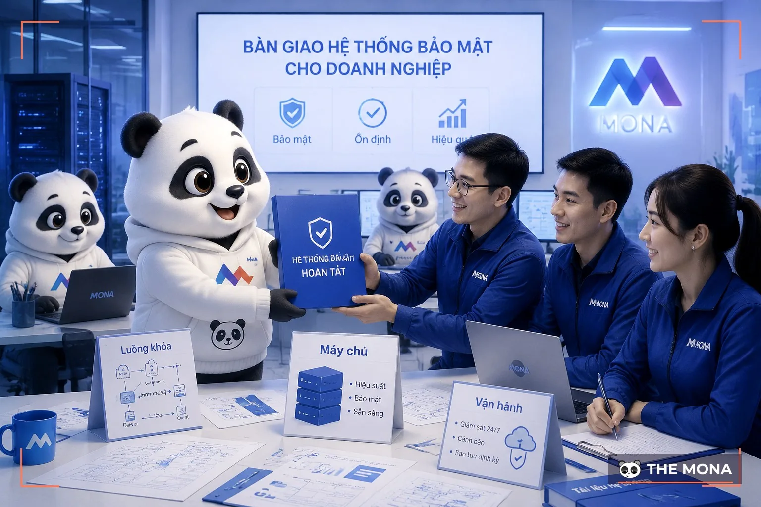 Gấu MONA hướng dẫn quản lý khoá bảo mật