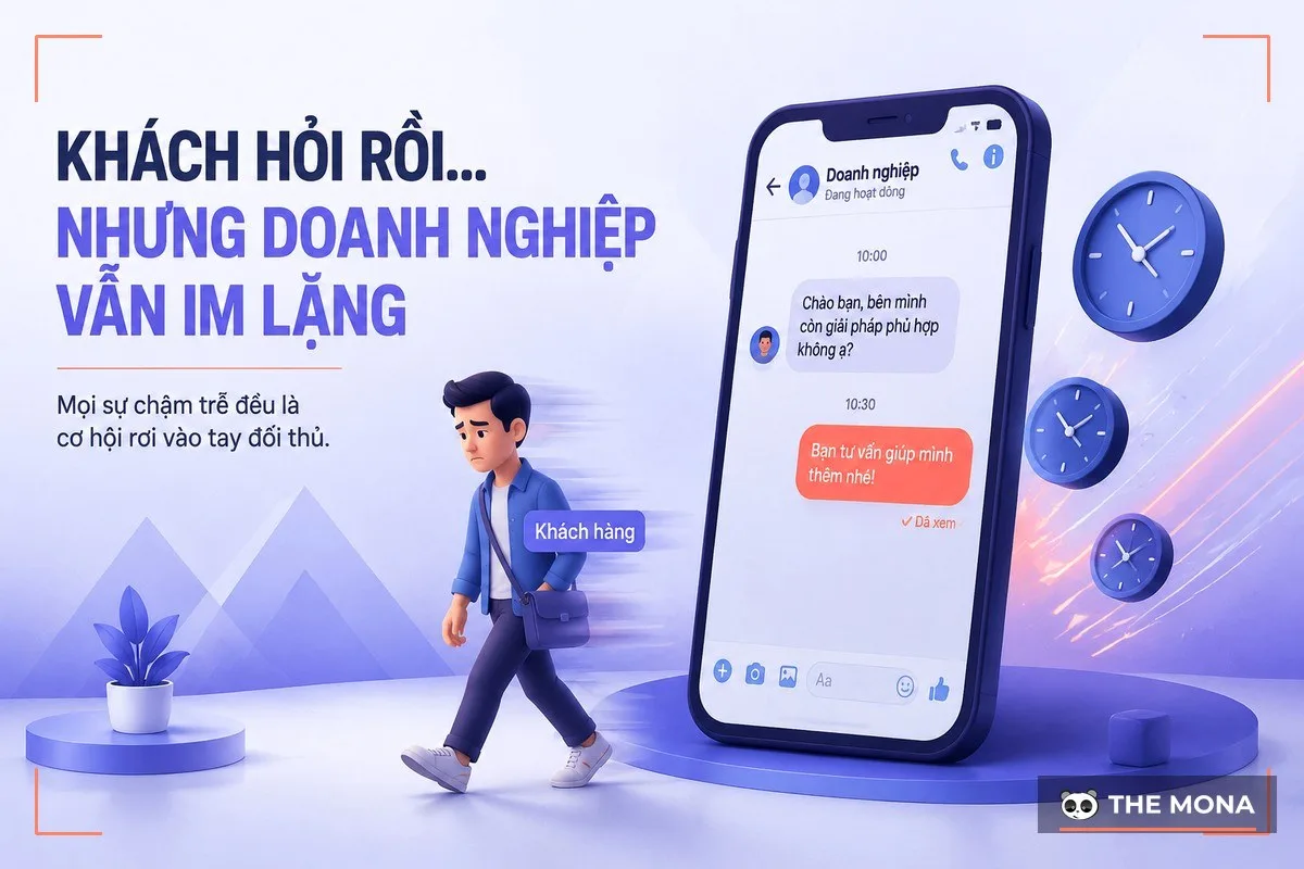 Khách hàng bỏ đi vì tin nhắn Messenger bị xem mà không trả lời