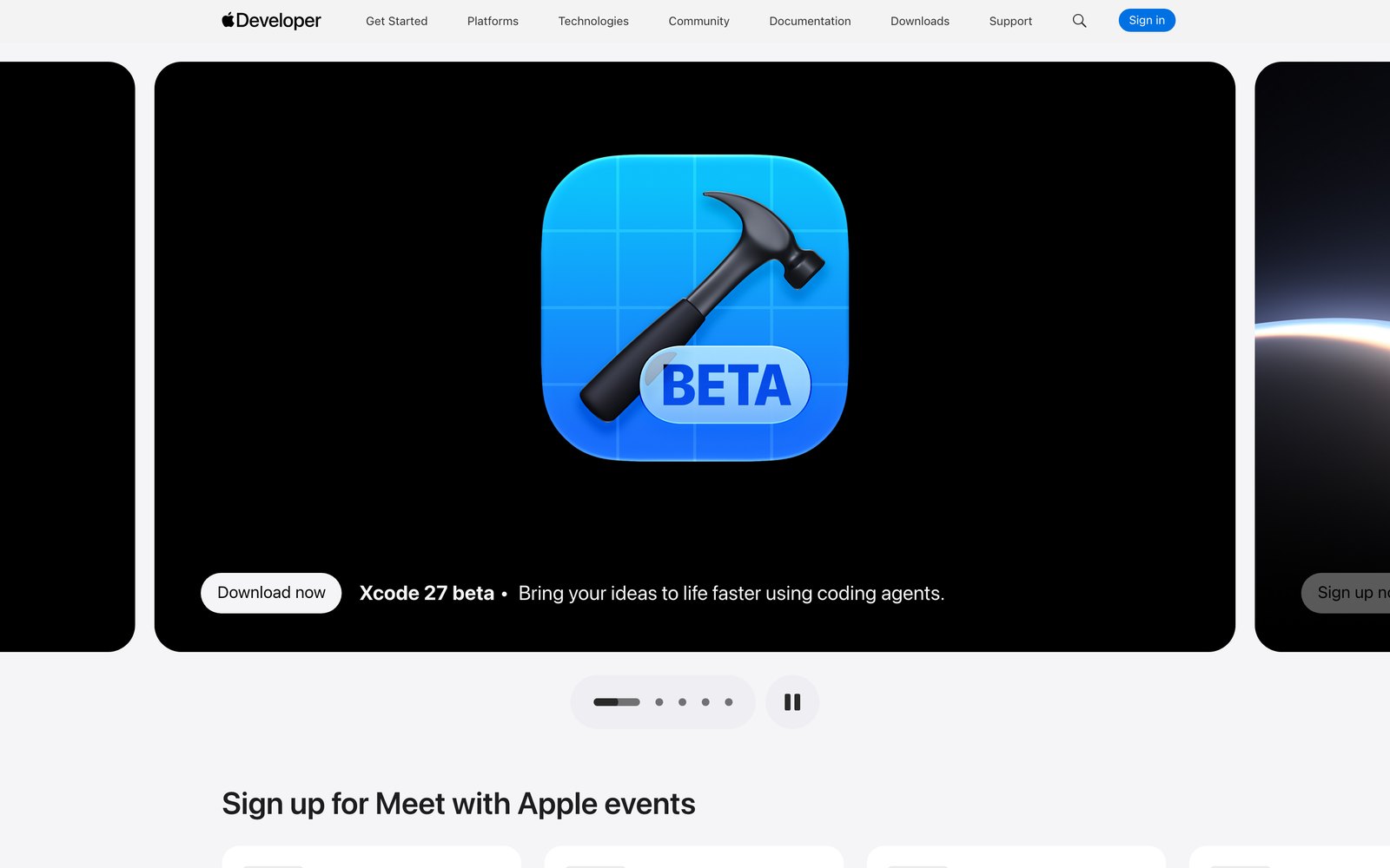 Trang Apple Developer