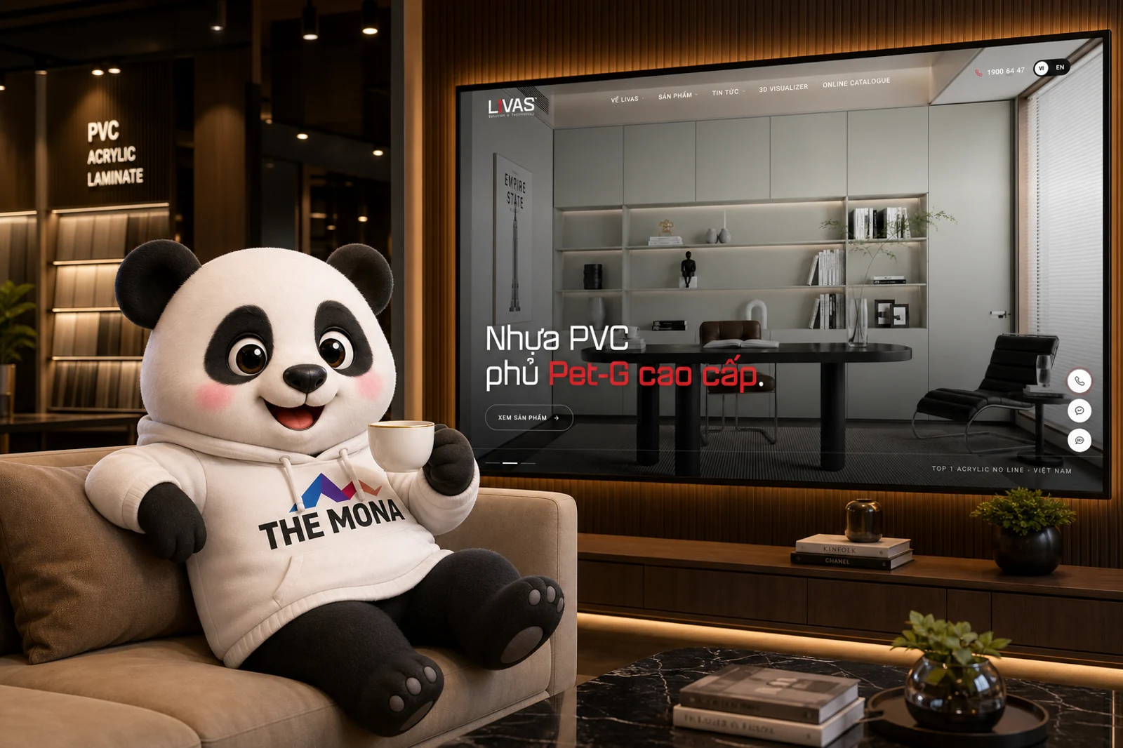 Livas Vina - web 3D + Gấu MONA