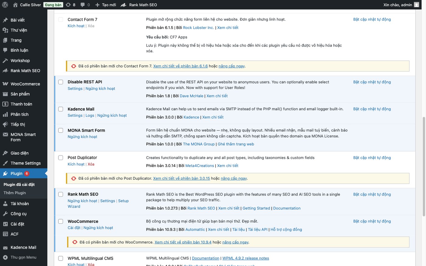 MONA Shield nằm trong bộ plugin chính hãng MONA cùng cài trên một website khách