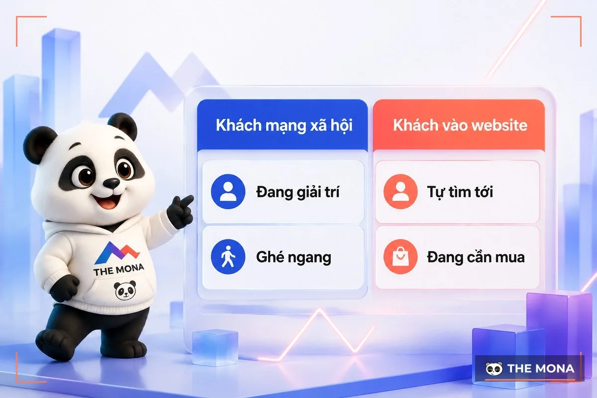 So sánh ý định mua của khách vào website và khách mạng xã hội
