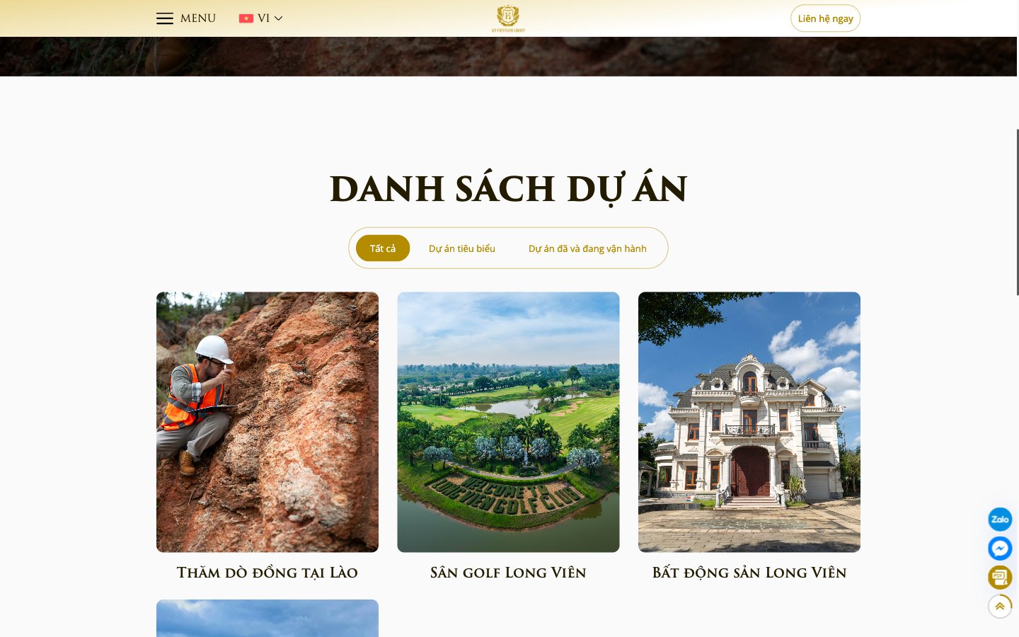 Trang 3 website KN Vientiane Group - Website tập đoàn đầu tư đa ngành tại Lào