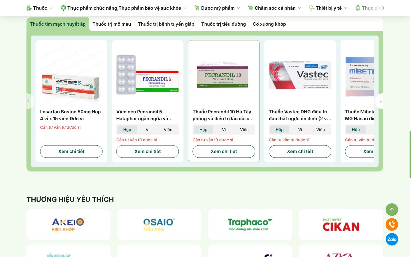 Điểm nhấn giao diện 3 website Nhà thuốc Pharceco - Web app bán hàng cho hệ thống nhà thuốc