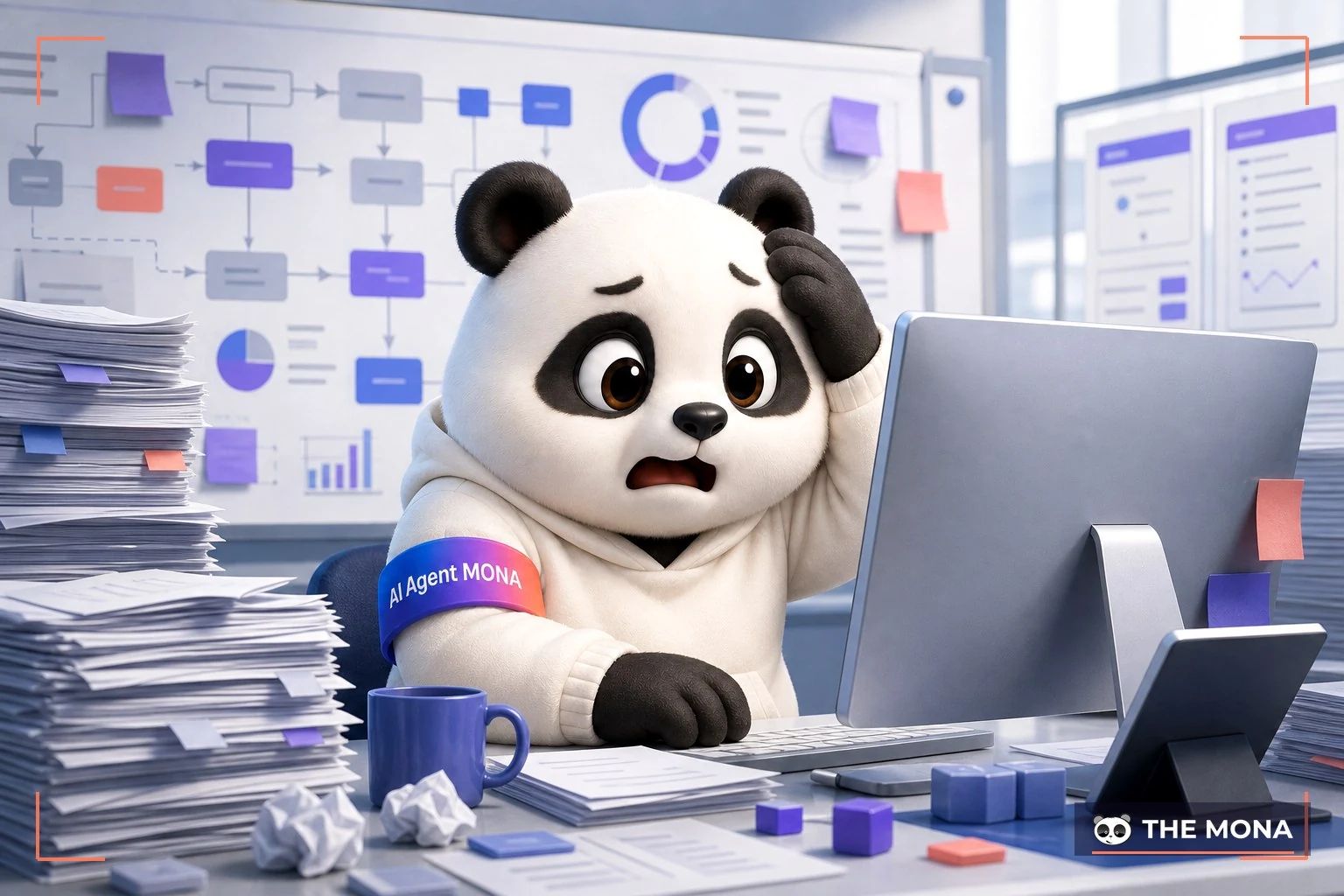 Đội gấu MONA đang thực hiện khi phần mềm tự nhận 'ai' lại làm doanh nghiệp thêm mệt mỏi trong bối cảnh làm việc thực tế
