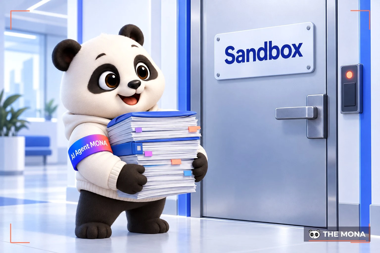 gấu mona kẹt trước cánh cửa amazon ses sandbox