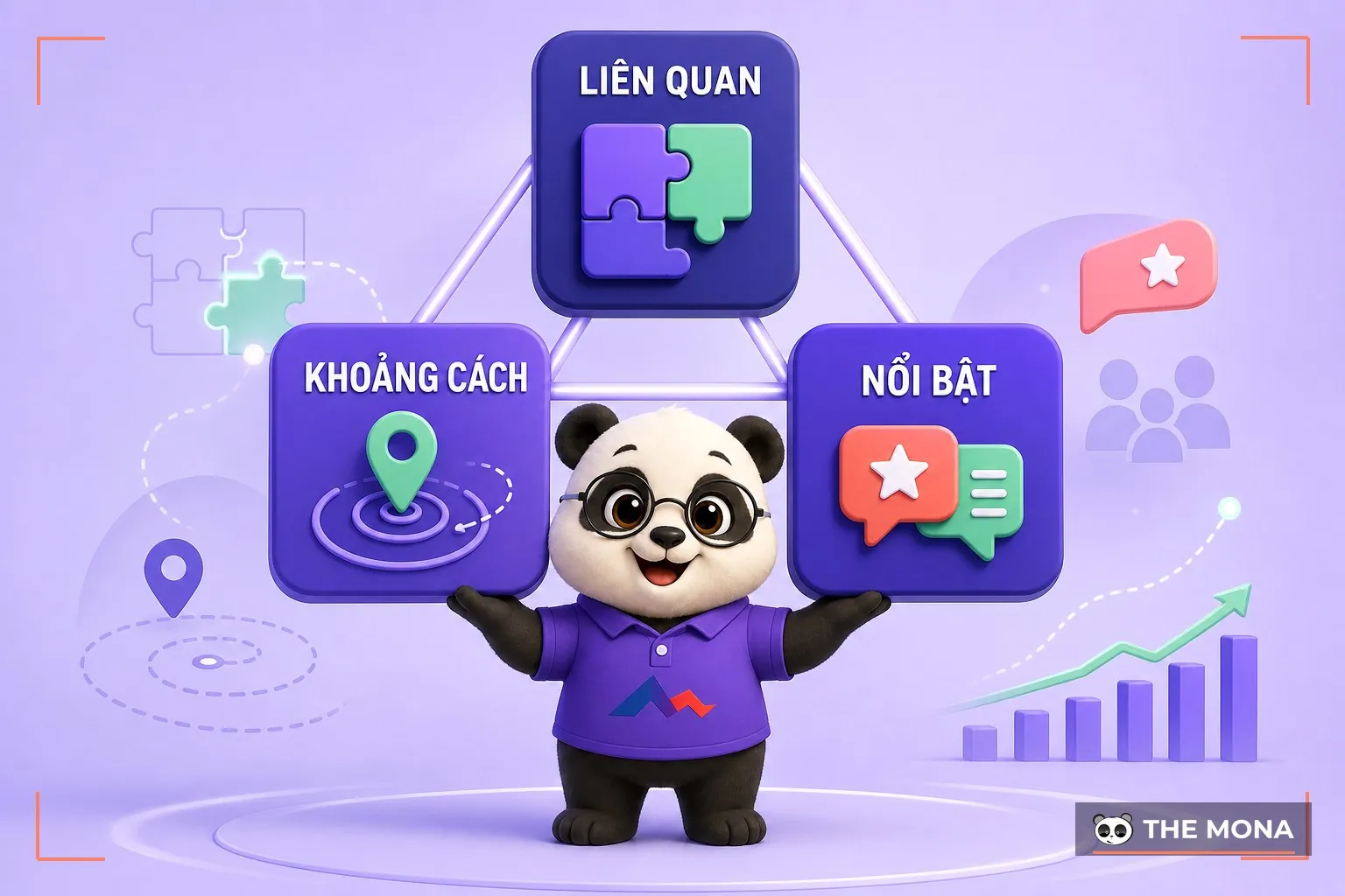 Ba yếu tố xếp hạng địa phương liên quan khoảng cách nổi bật