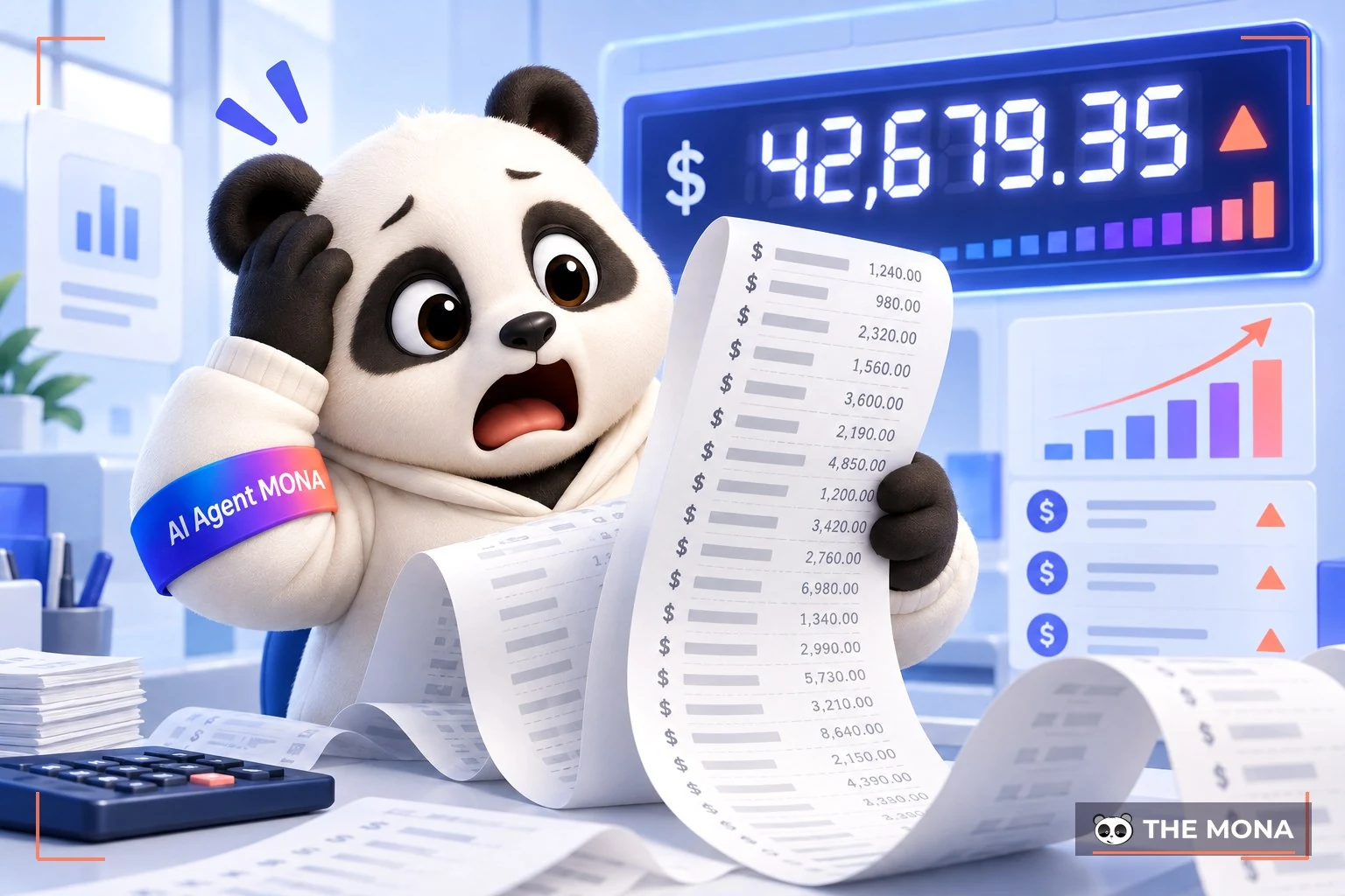 gấu mona giật mình nhìn hoá đơn heroku pricing bằng đô la mỹ