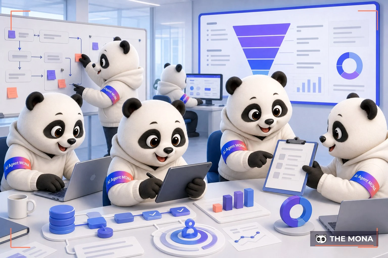 Đội gấu MONA đang thực hiện cách triển khai bán hàng b2b ai từ dữ liệu đến chốt đơn trong bối cảnh làm việc thực tế