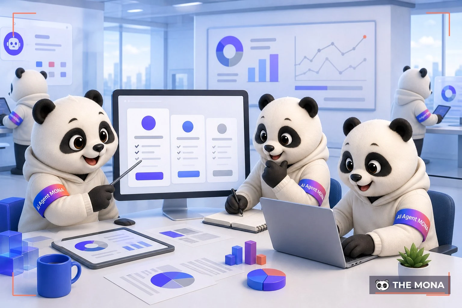 Đội gấu MONA đang thực hiện chọn gói cơ bản tiết kiệm chi phí nhưng vẫn đáp ứng nhu cầu trong bối cảnh làm việc thực tế