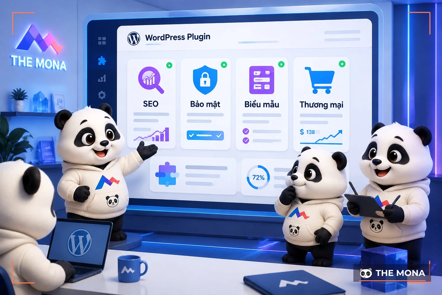 Gấu MONA giới thiệu bộ plugin WordPress doanh nghiệp