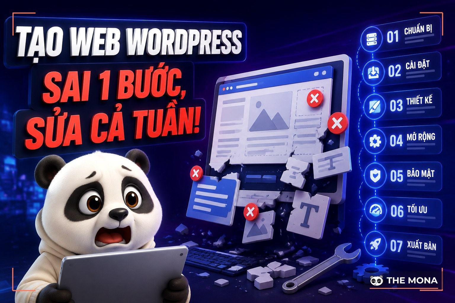 Cách tạo website bằng WordPress: 7 bước cho người mới, sai 1 bước sửa cả tuần