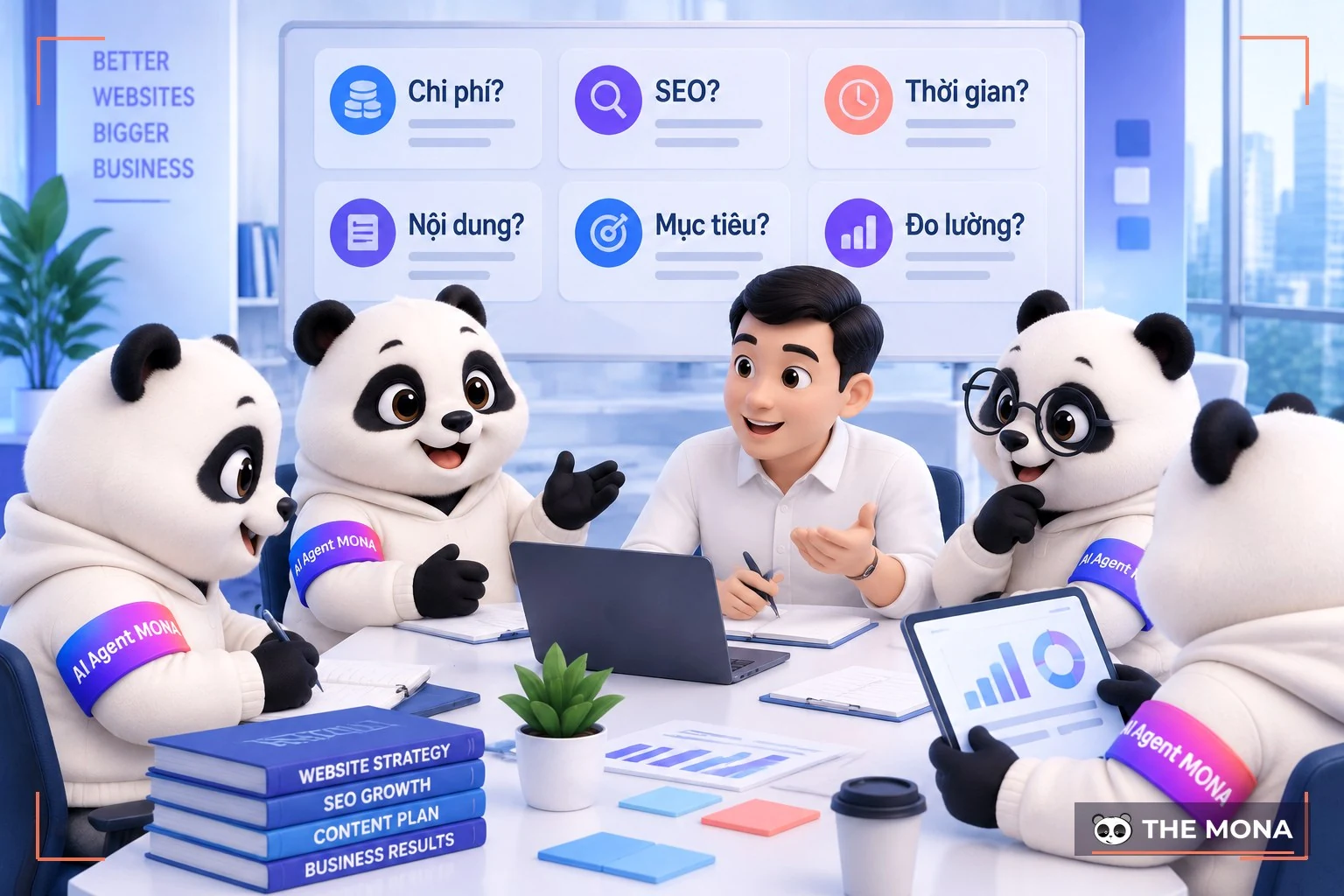 Đội gấu MONA giải đáp sáu câu hỏi của khách về trang đích