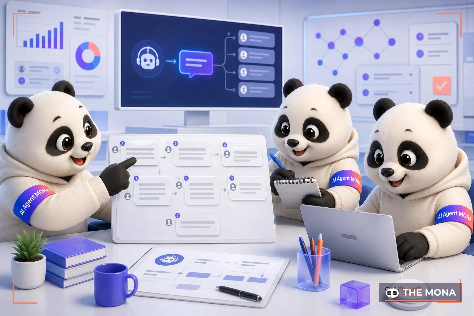 Đội gấu MONA đang thực hiện ép chatgpt viết 7 phiên bản phản hồi để không còn một giọng máy cho mọi khách trong bối cảnh làm việc thực tế