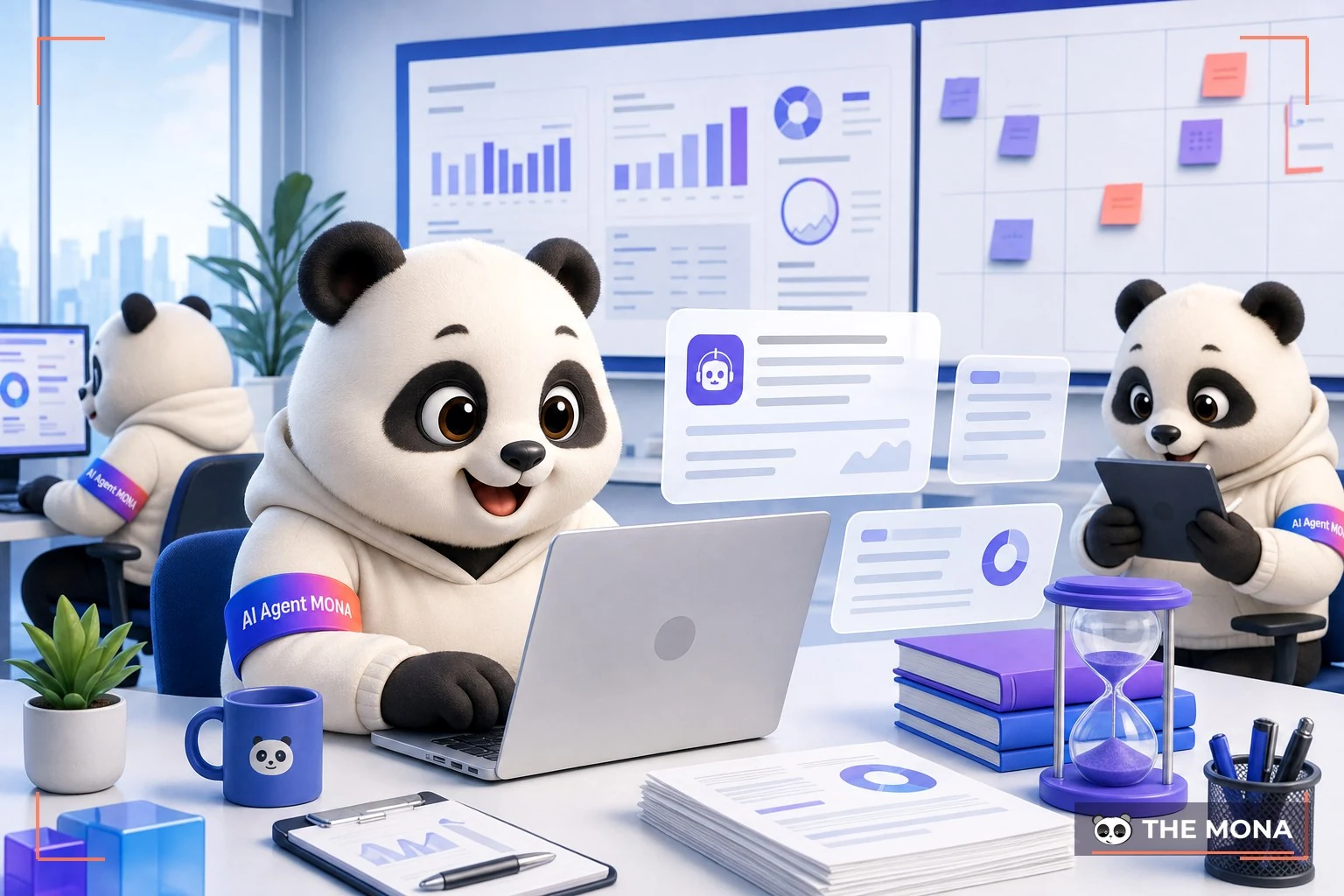 Đội gấu MONA đang thực hiện chatgpt xóa bỏ 60% thời gian viết lách marketing mỗi ngày trong bối cảnh làm việc thực tế
