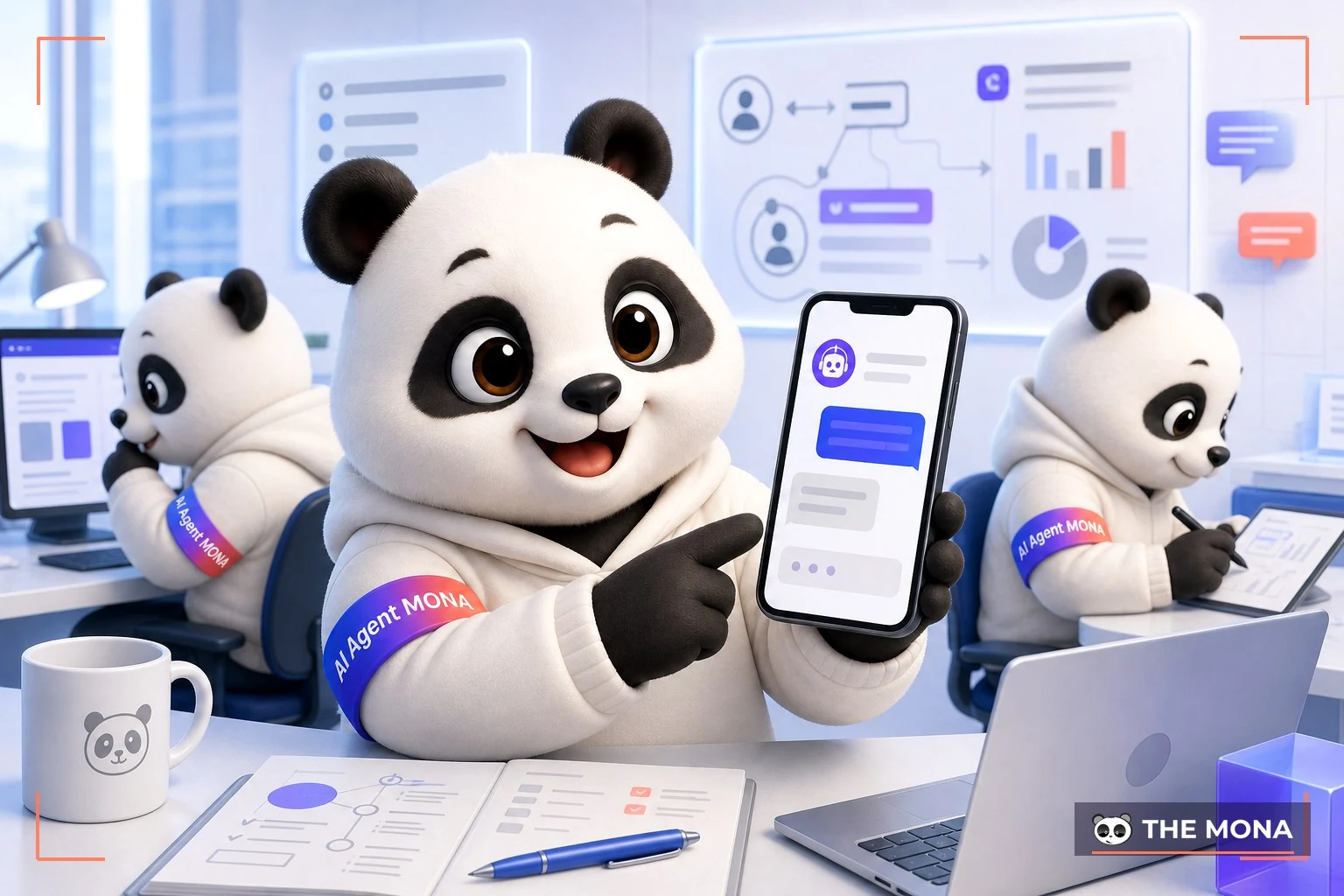 Đội gấu MONA đang thực hiện ra lệnh theo vai trò ép chatgpt trên điện thoại trả lời như chuyên gia 10 năm kinh nghiệm trong bối cảnh làm việc thực tế